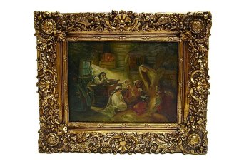 Репродукция картины "Святочные гадания" (К.Е. Маковский), Арт. 0796012